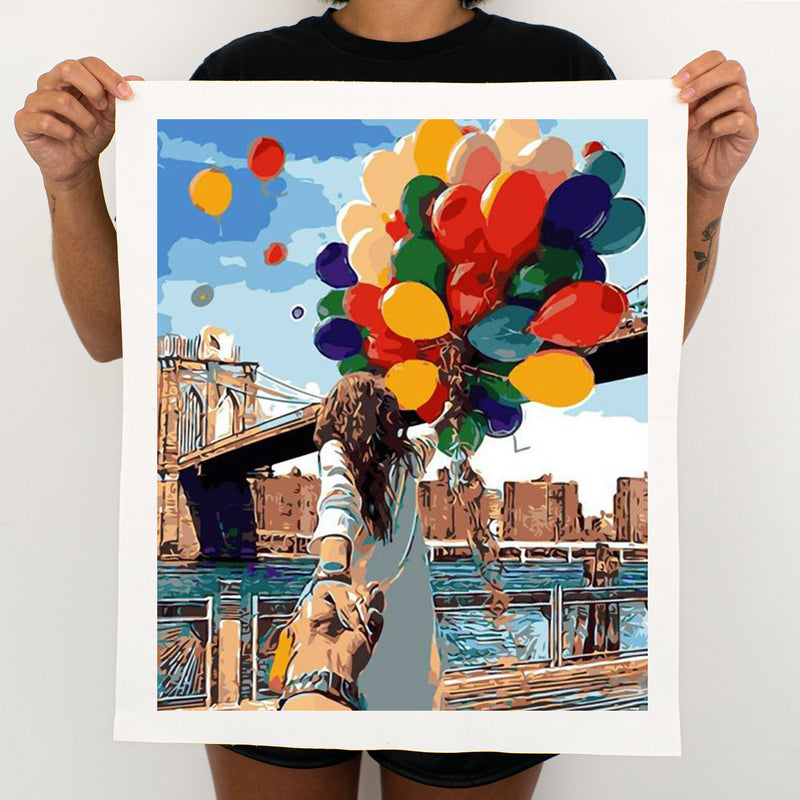 Balloon In New York - Painting By Numbers