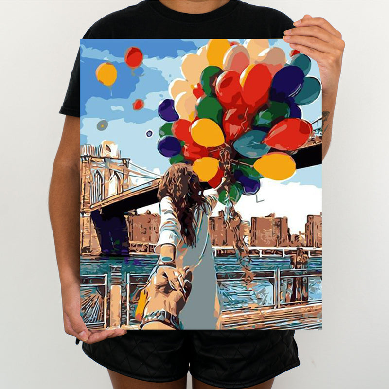 Balloon In New York - Painting By Numbers