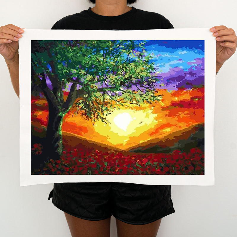 Beautiful Sunset - Painting By Numbers