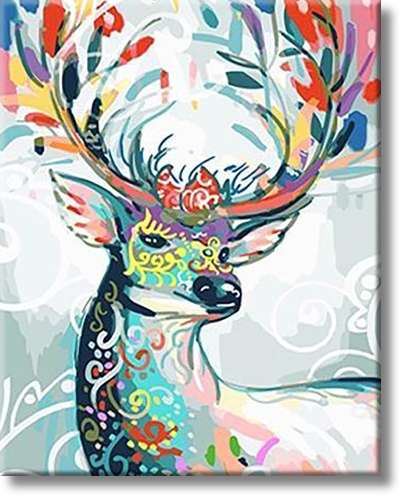 Deer With Mask - Painting By Numbers