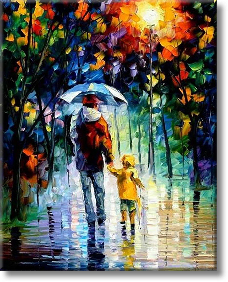 Father And Son - Painting By Numbers