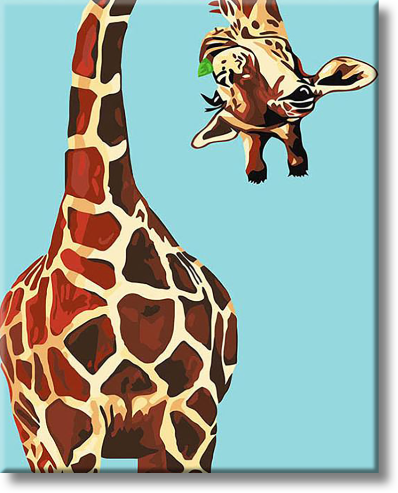 Funny Giraffe - Painting By Numbers