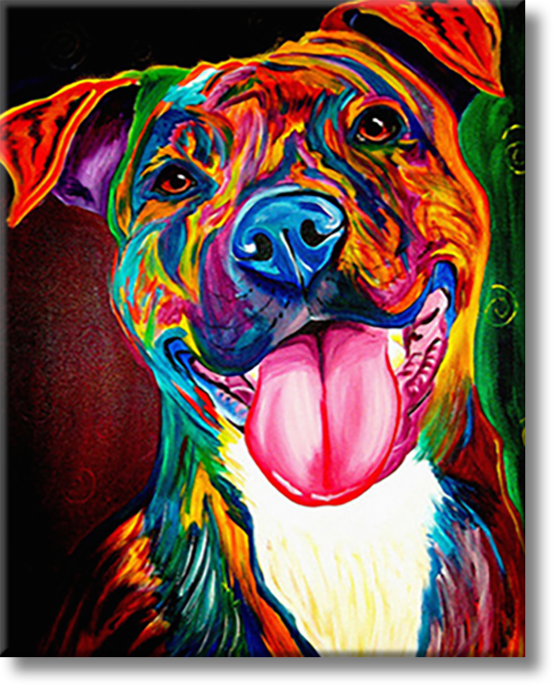 Happy Dog - Painting By Numbers