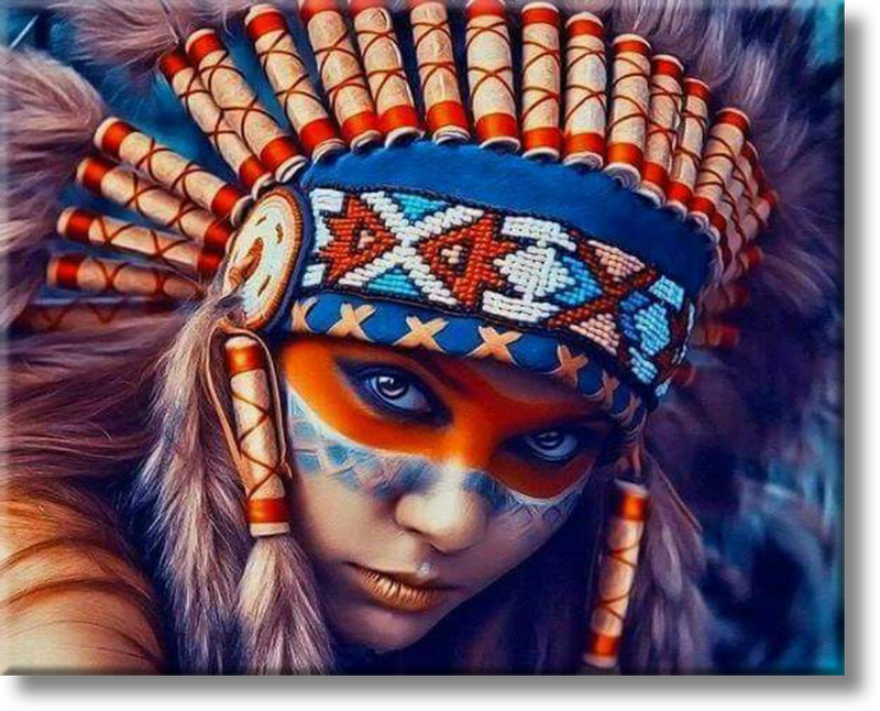 Indianer - Painting By Numbers