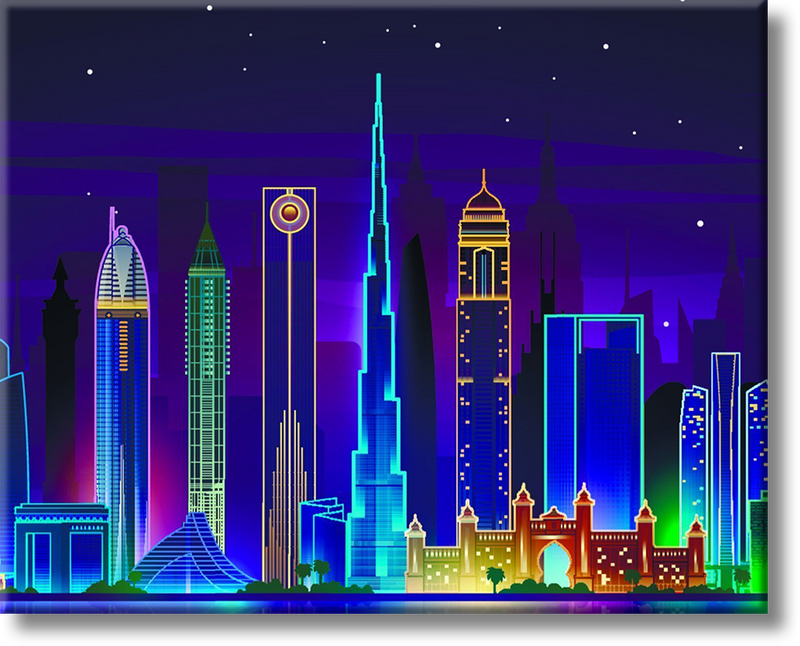 Skyline Dubai -  Painting By Numbers