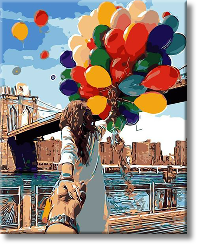 Balloon In New York - Painting By Numbers