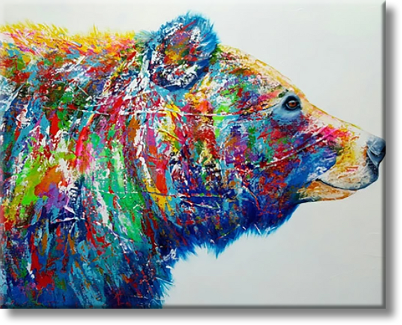 Colorful Bear - Painting By Numbers