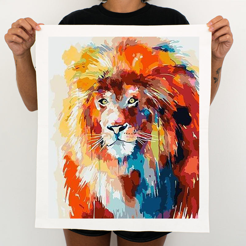 Colorful Lion - Painting By Numbers