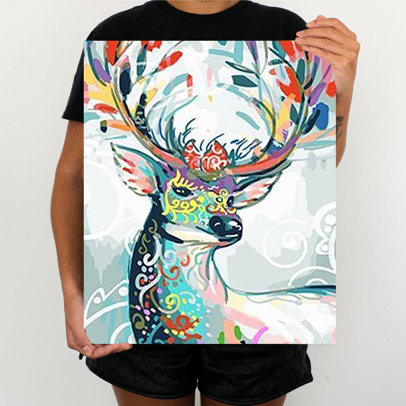 Deer With Mask - Painting By Numbers