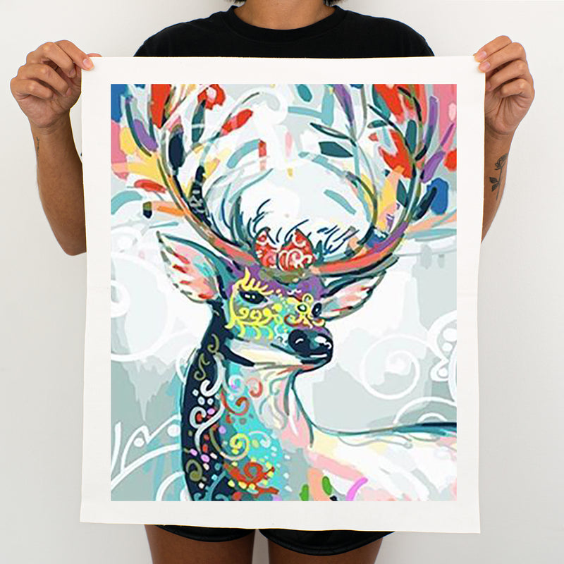 Deer With Mask - Painting By Numbers