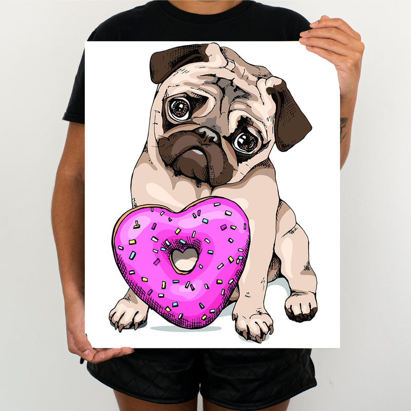 Dog With Donuts - Painting By Numbers