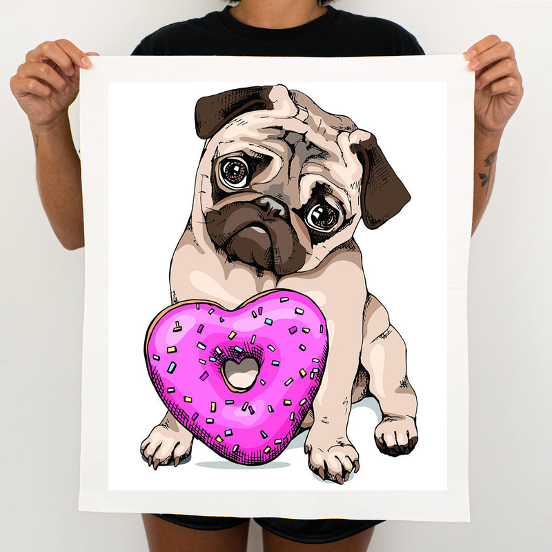 Dog With Donuts - Painting By Numbers