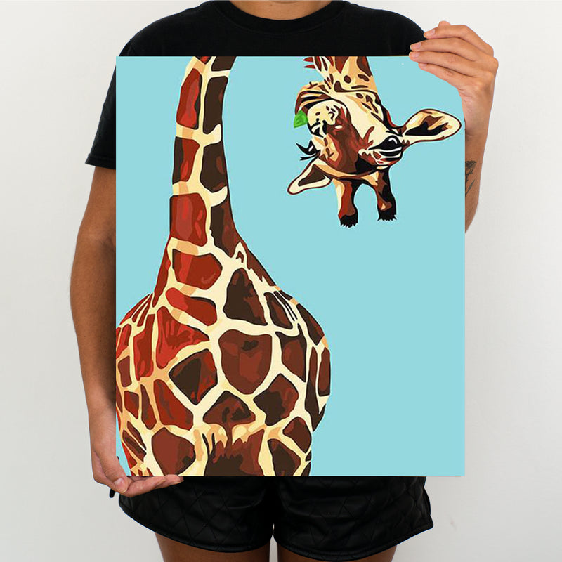 Funny Giraffe - Painting By Numbers