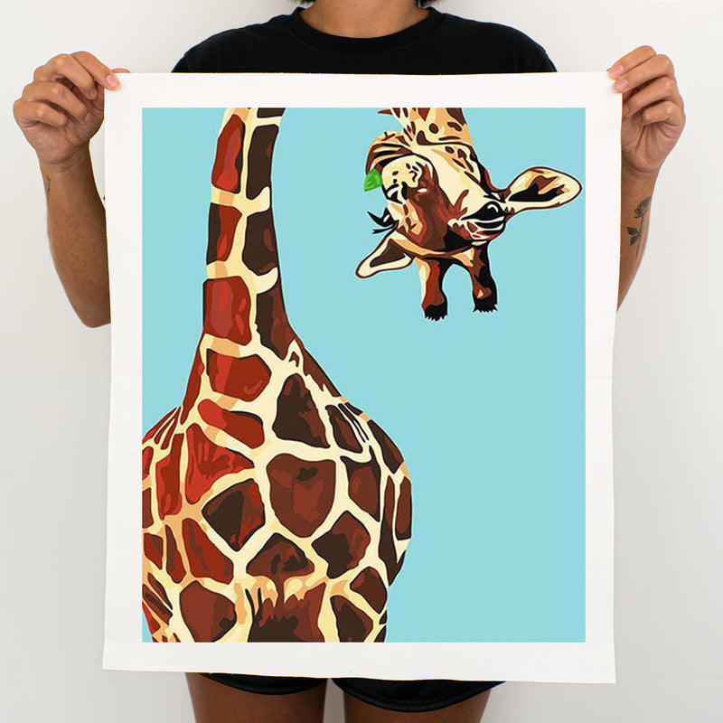 Funny Giraffe - Painting By Numbers