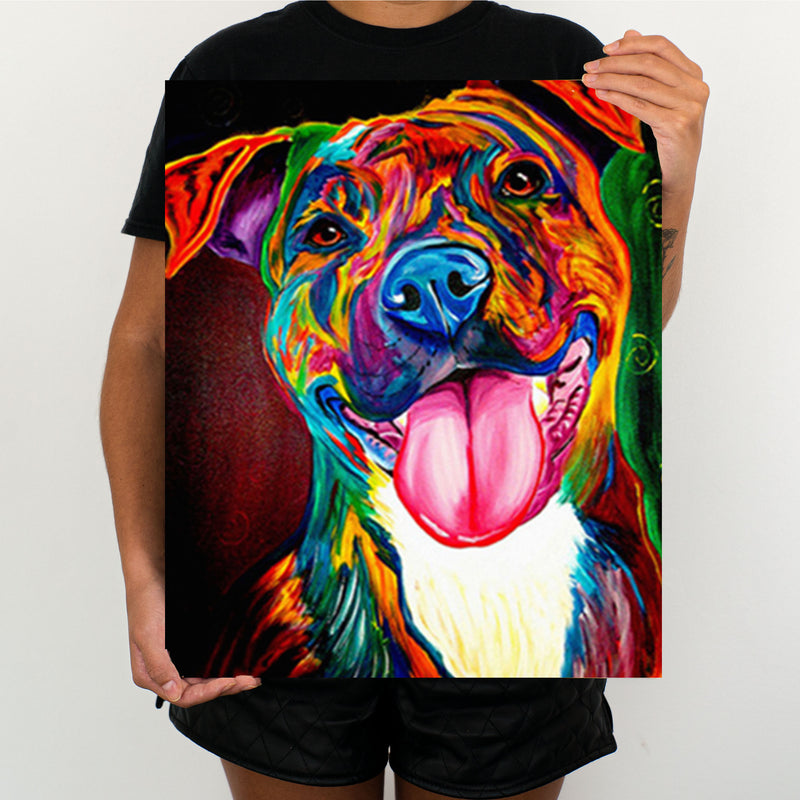 Happy Dog - Painting By Numbers