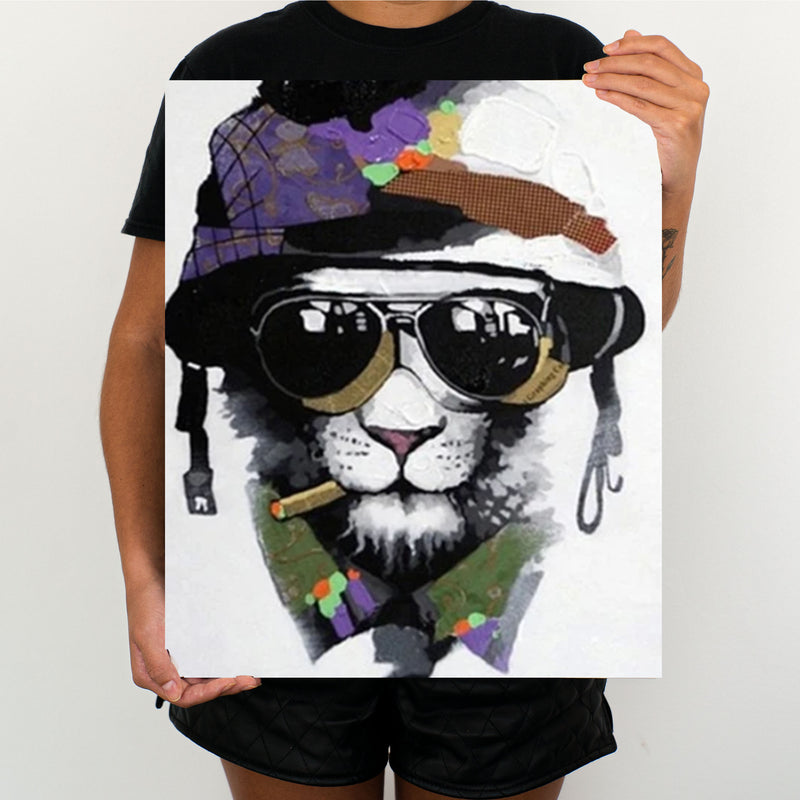 Hipster Cat - Painting By Numbers