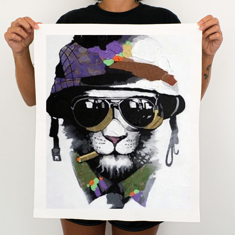 Hipster Cat - Painting By Numbers