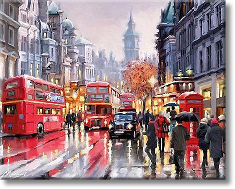 London In The Evening - Painting By Numbers