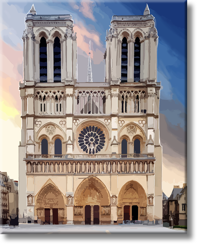 Notre Dame - Painting By Numbers