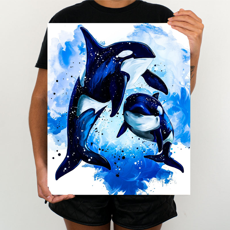 Orcas - Painting By Numbers