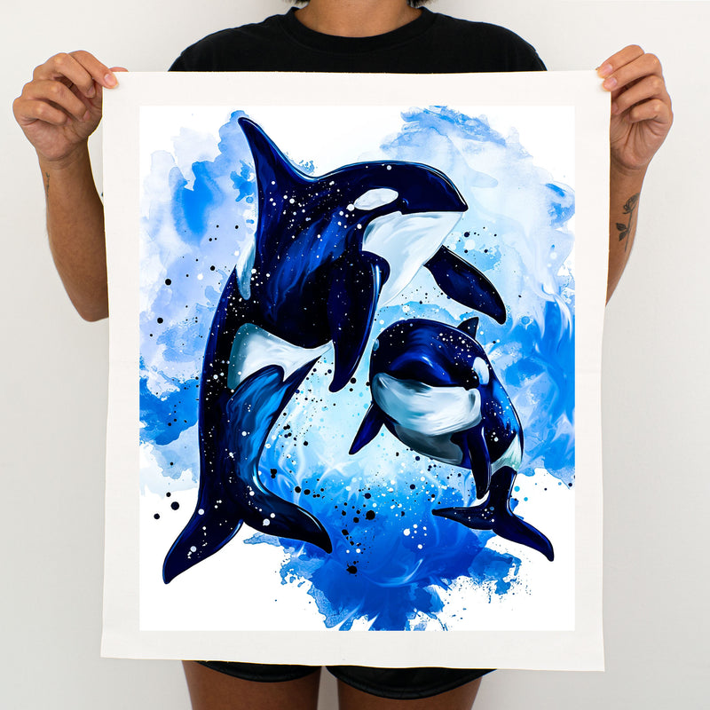 Orcas - Painting By Numbers