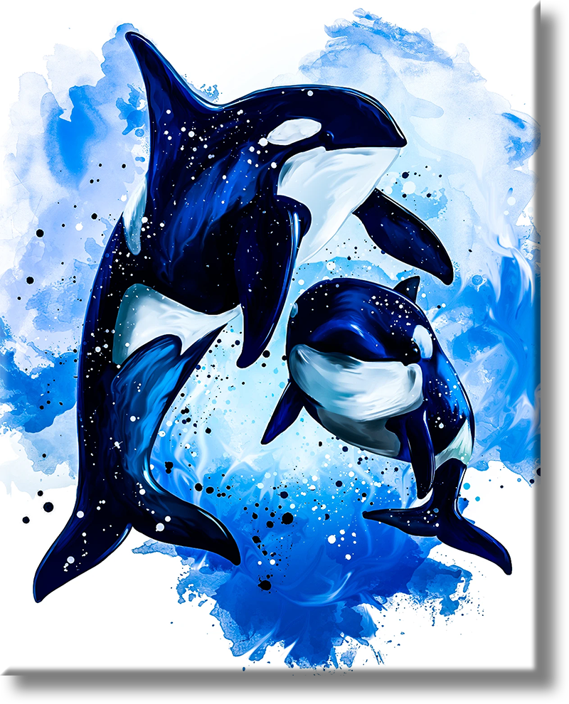 Orcas - Painting By Numbers