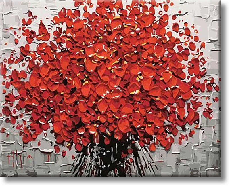 Red Boquet -  Painting By Numbers