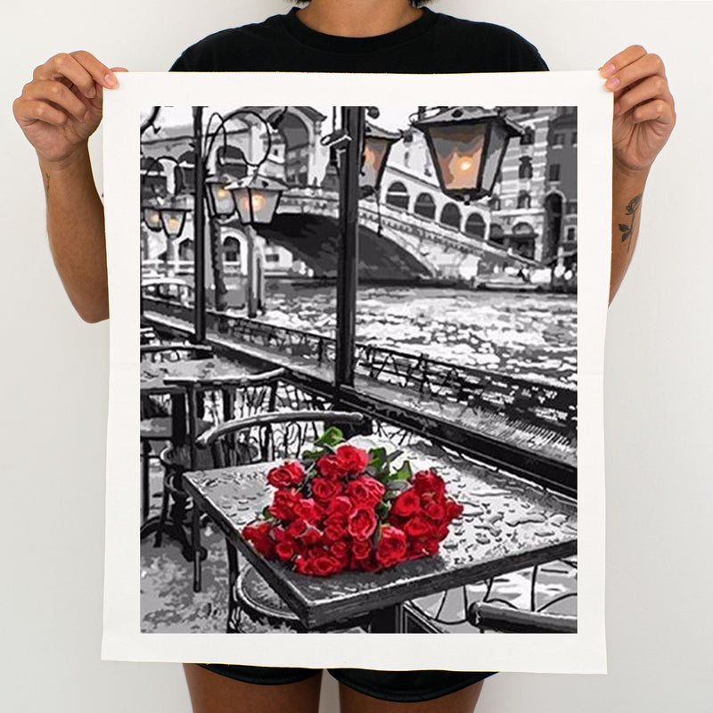 Roses In Venice -  Painting By Numbers