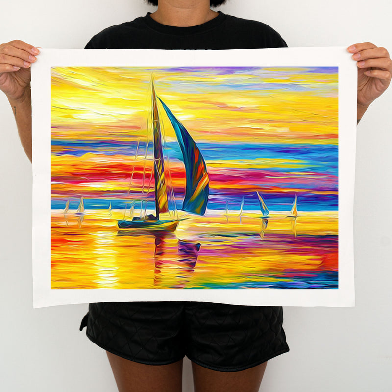 Sailboat Sunset -  Painting By Numbers