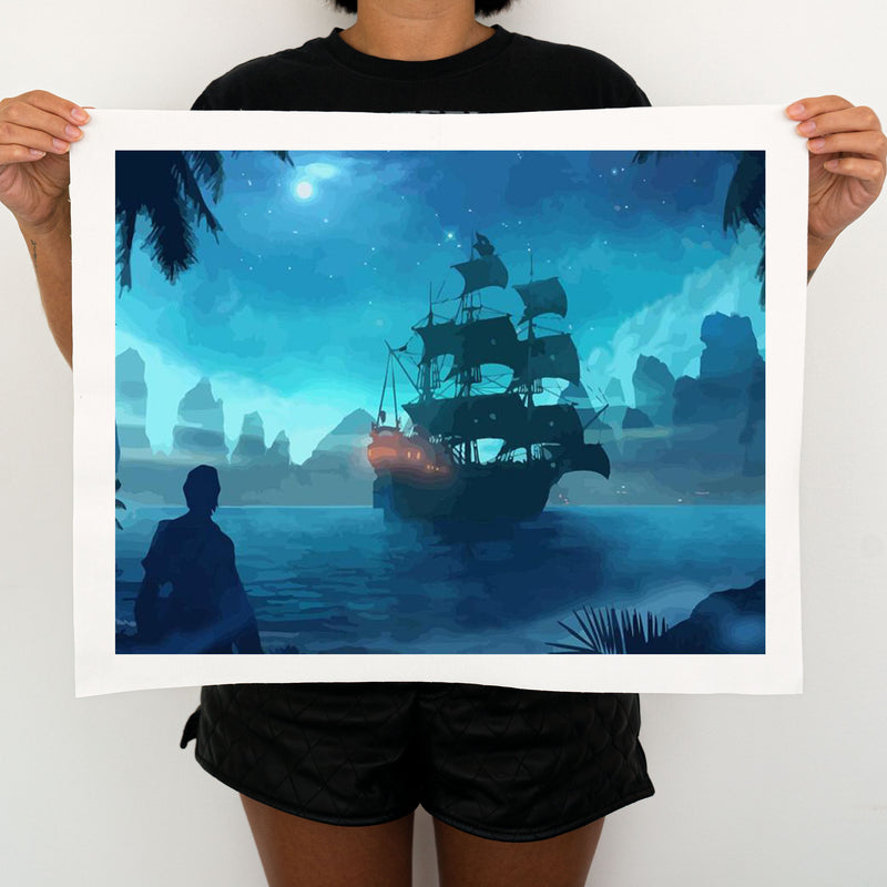 Ship In The Night -  Painting By Numbers