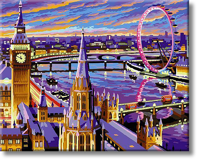 Skyline London -  Painting By Numbers