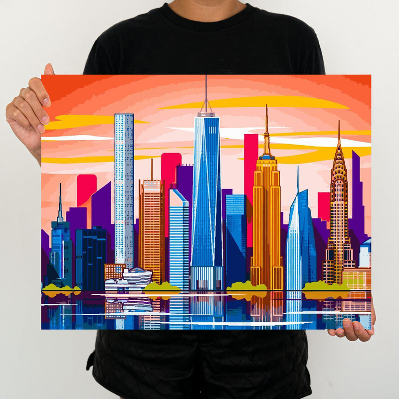 Skyline New York -  Painting By Numbers