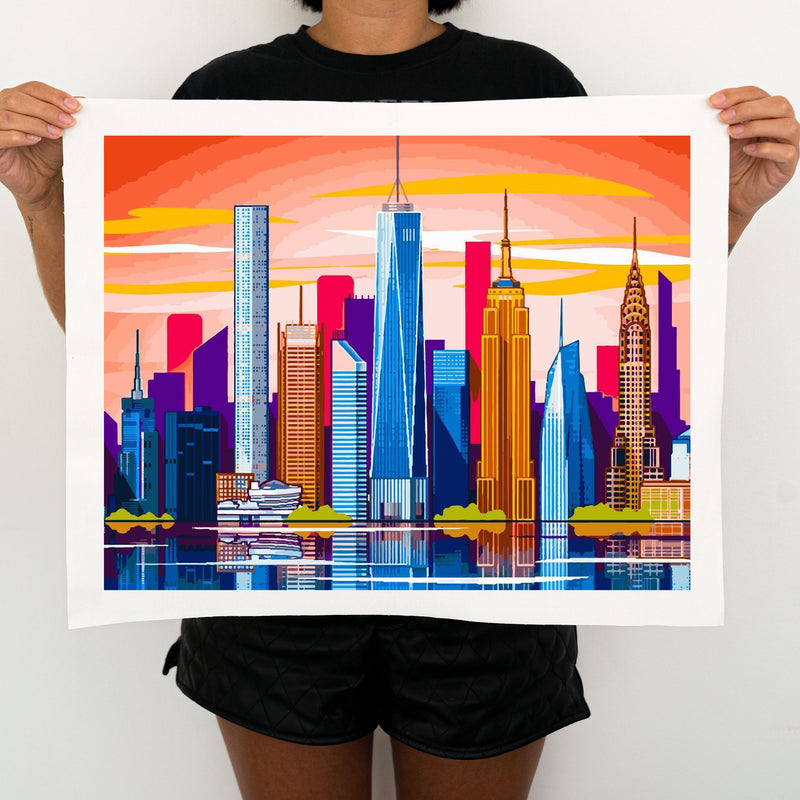 Skyline New York -  Painting By Numbers