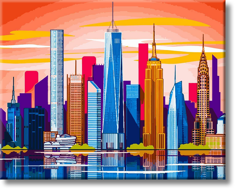 Skyline New York -  Painting By Numbers