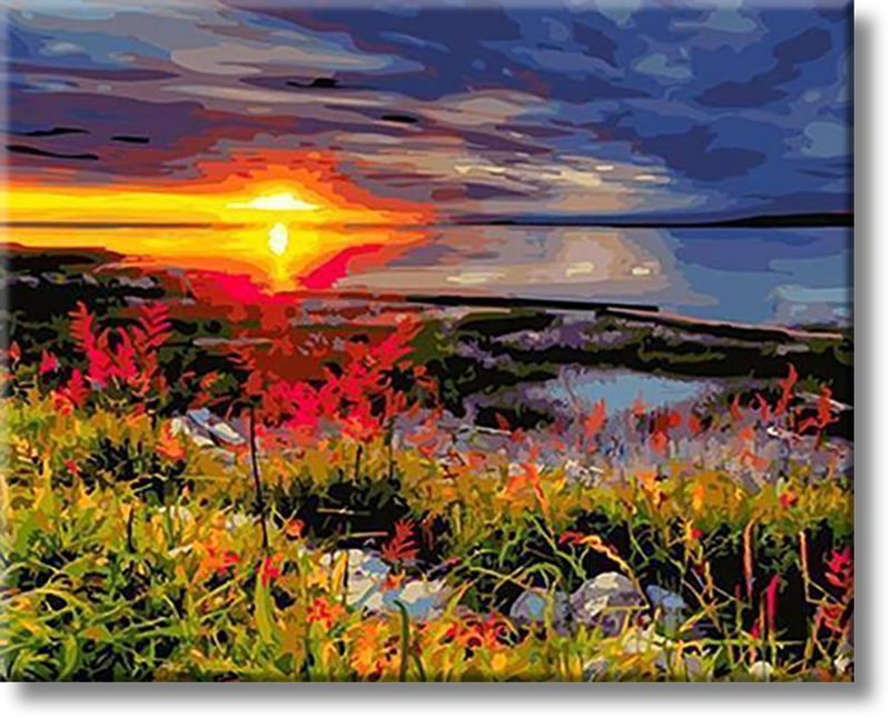 Sunset In Ireland -  Painting By Numbers