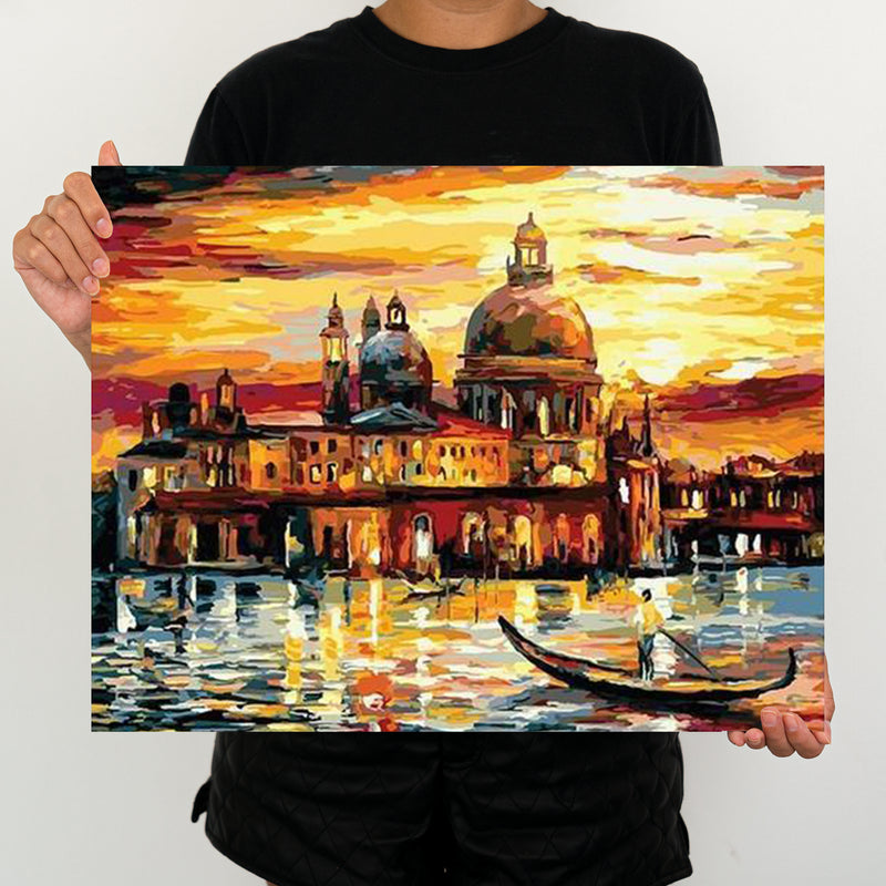 Sunset In Venice -  Painting By Numbers