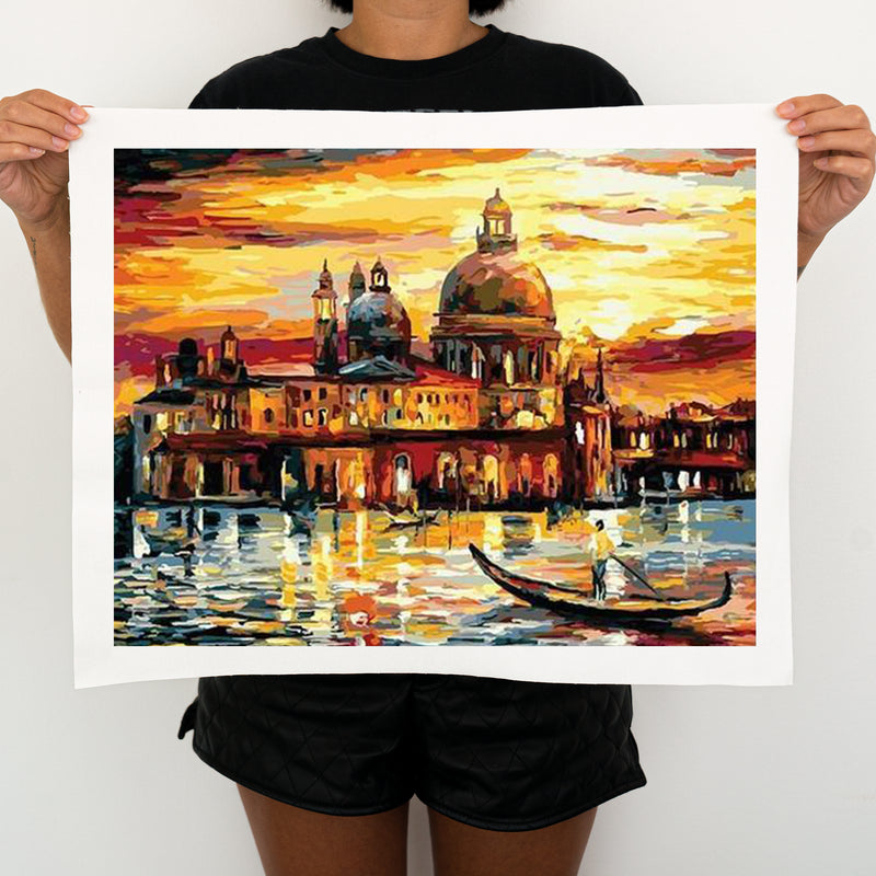 Sunset In Venice -  Painting By Numbers