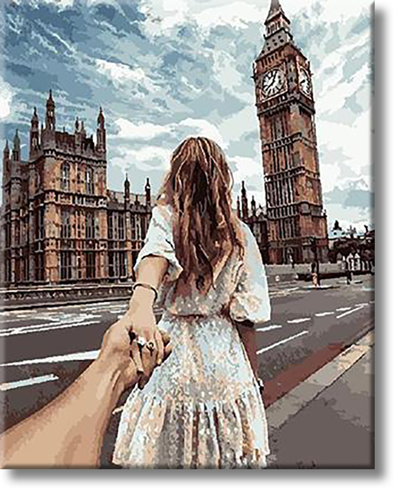 Take My Hand In London -  Painting By Numbers