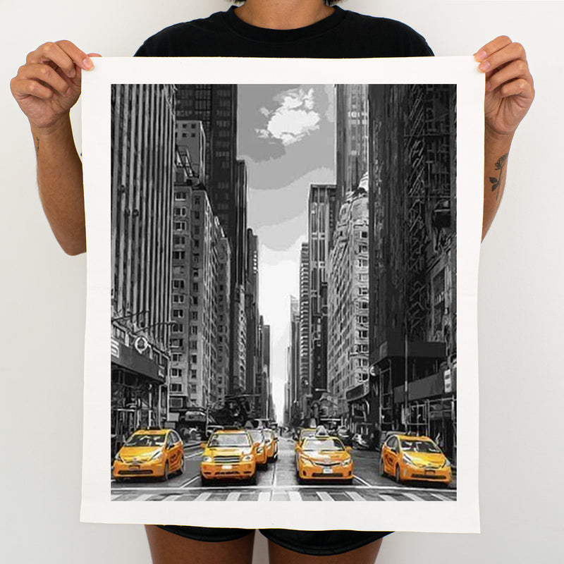 Taxis In New York - Painting By Numbers