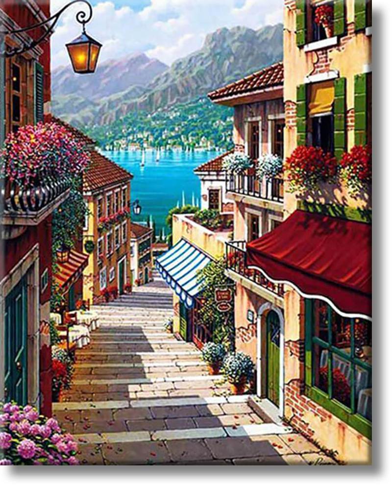 Alley In Sicily - Painting By Numbers