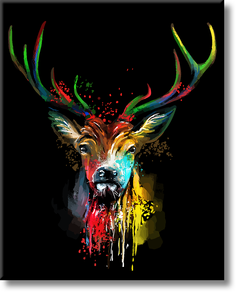 Color Deer - Painting By Numbers