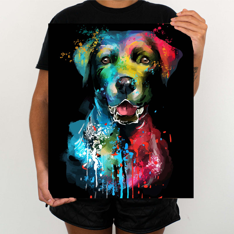 Color Dog - Painting By Numbers