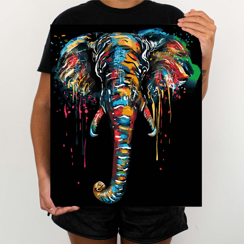 Color Elephant - Painting By Numbers