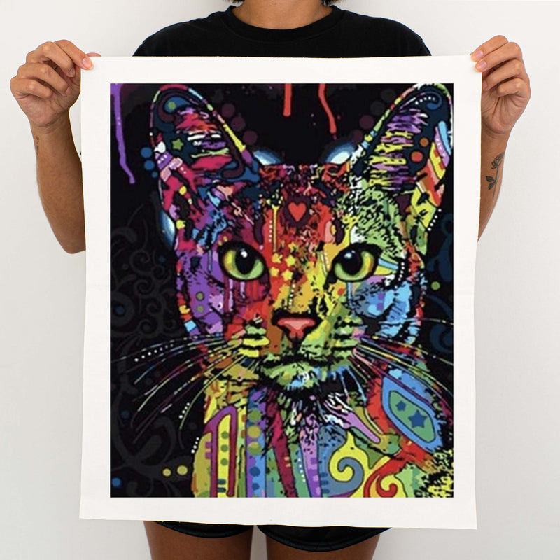 Colorful Cat - Painting By Numbers