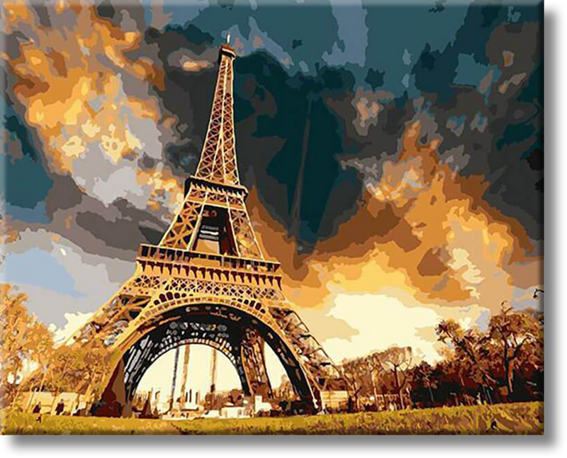 Eiffel Tower - Painting By Numbers