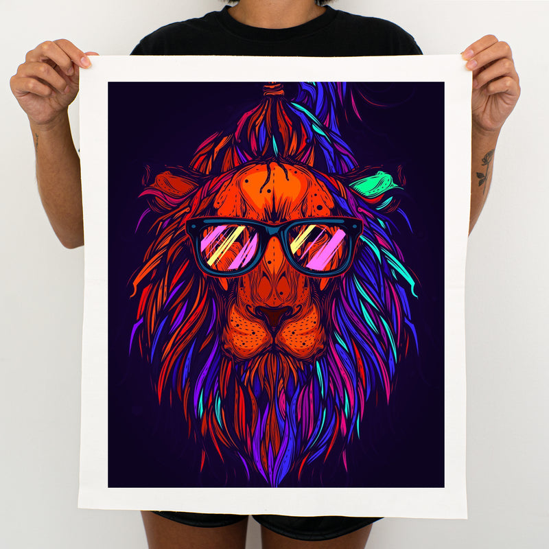 Hipster Lion - Painting By Numbers