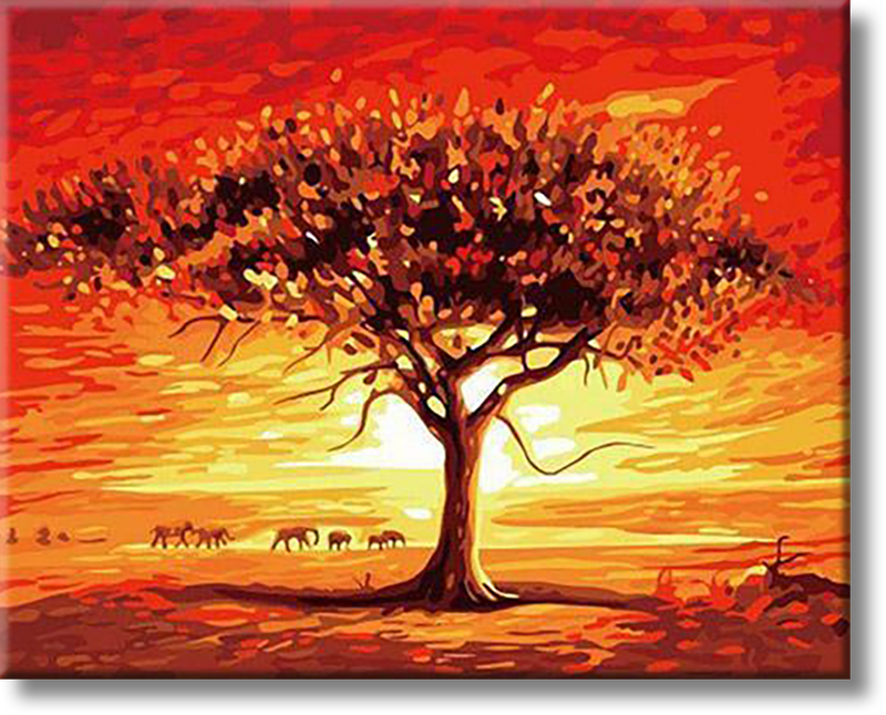 Hot Savannah - Painting By Numbers