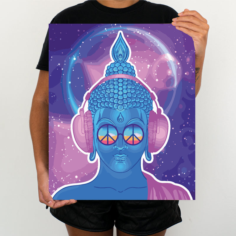 Neon Buddha - Painting By Numbers