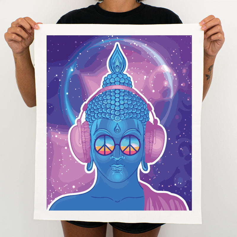 Neon Buddha - Painting By Numbers