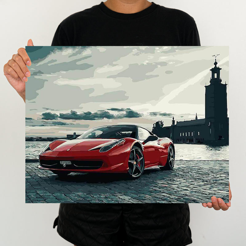 Sports Car - Painting By Numbers